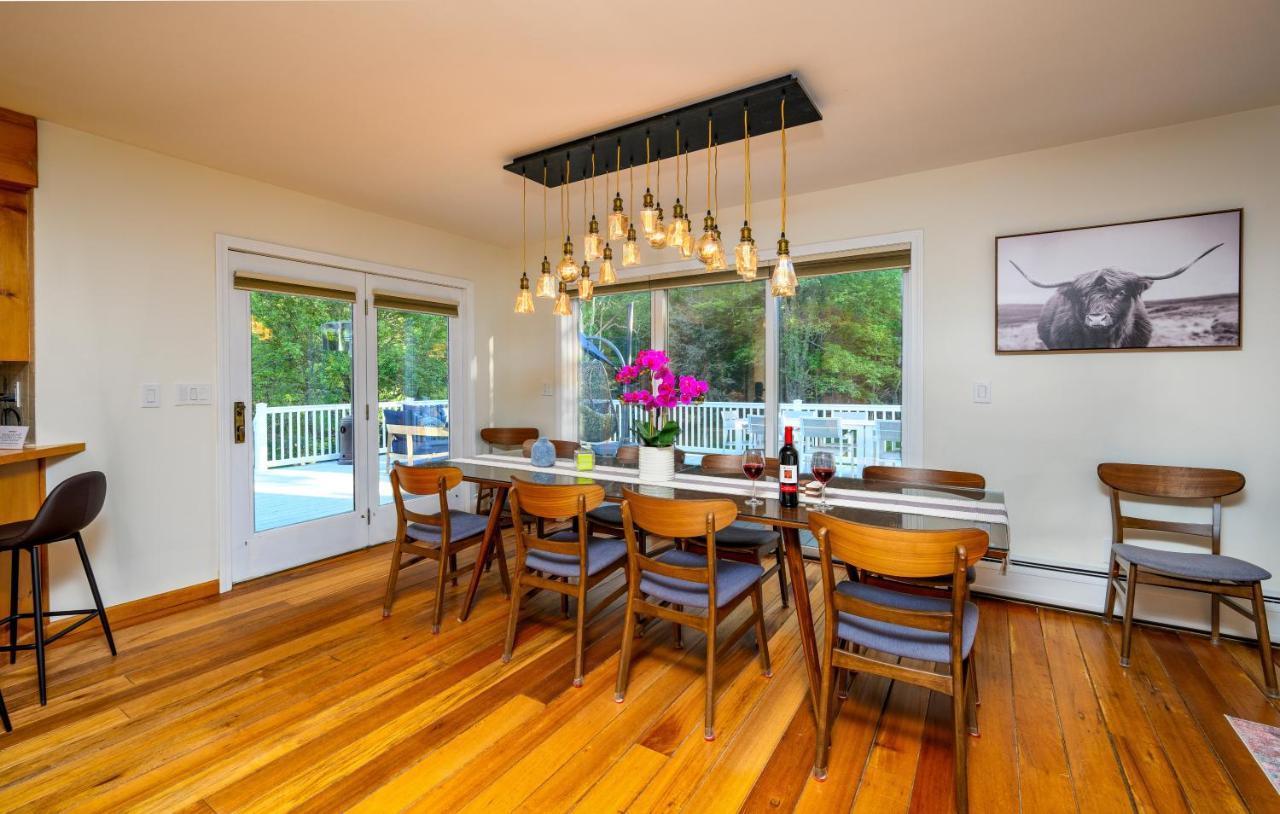 Mountain Blue Vista - Luxury Retreat Near Ski Resorts With Pond, Firepit And Hot Tub Windham Bagian luar foto