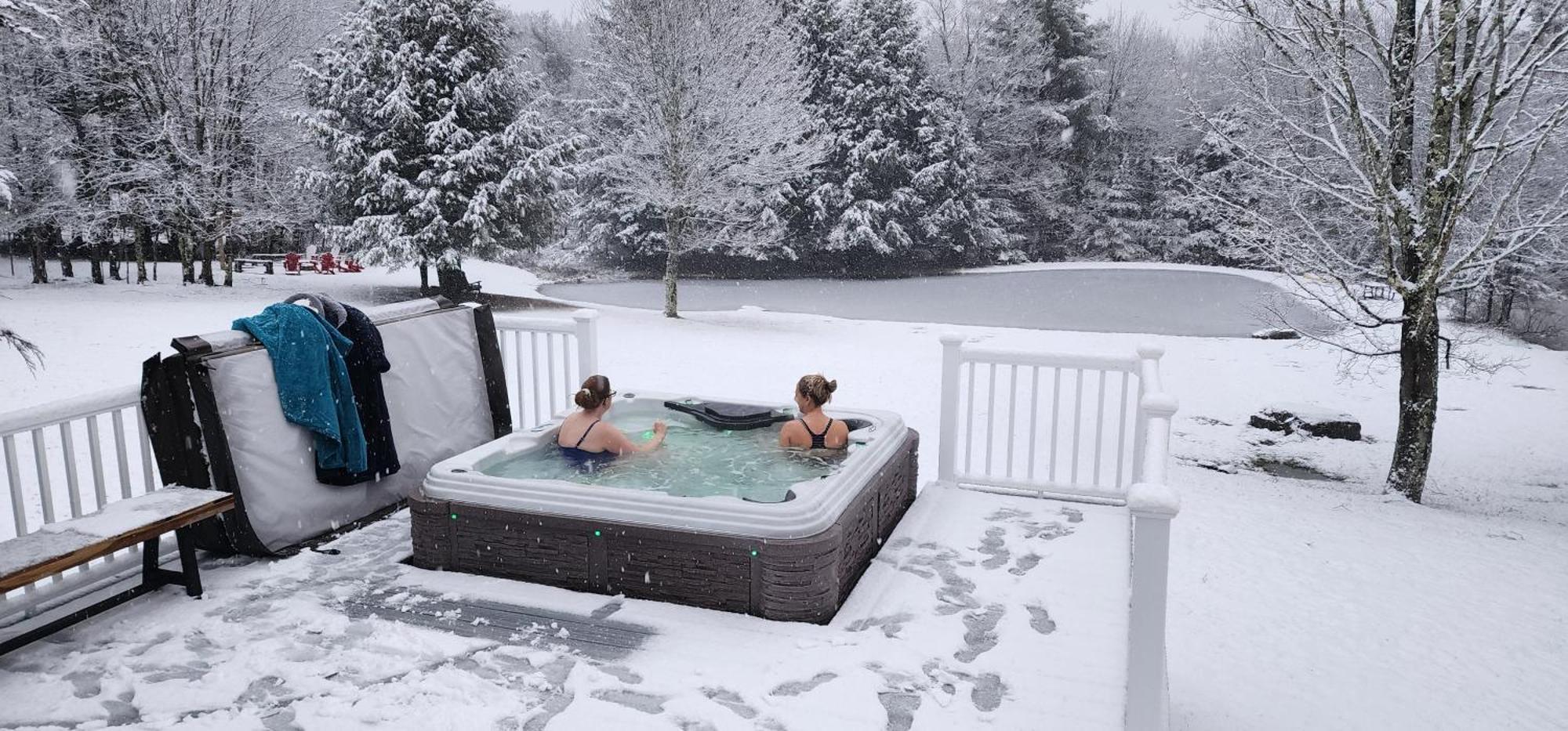 Mountain Blue Vista - Luxury Retreat Near Ski Resorts With Pond, Firepit And Hot Tub Windham Bagian luar foto
